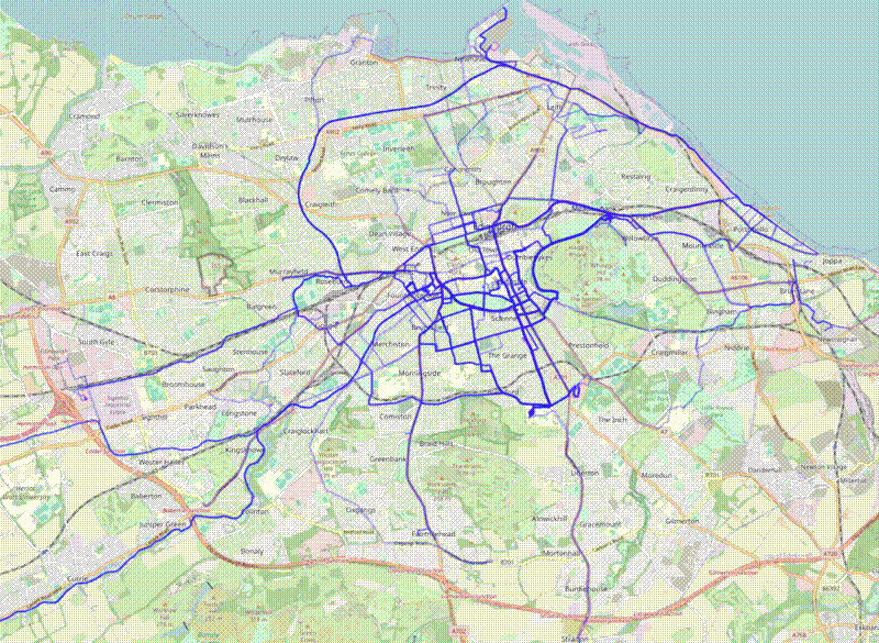 Screenshot of leaflet heatmap.