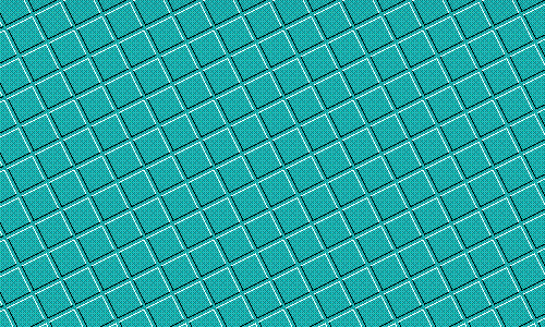 Cyan diagonal tiles