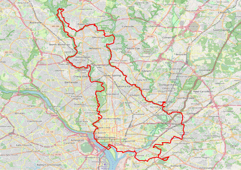 Map of the Anacostia Climbs route. Map of the Anacostia Climbs route.