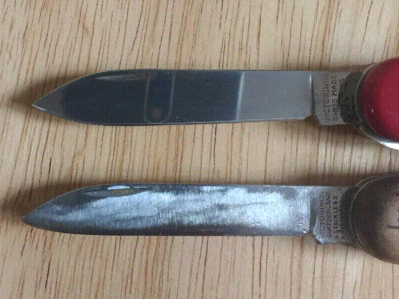 Comparison of blades