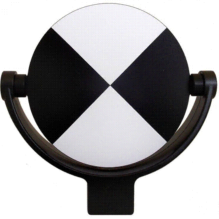 A reflective target with a screw base
