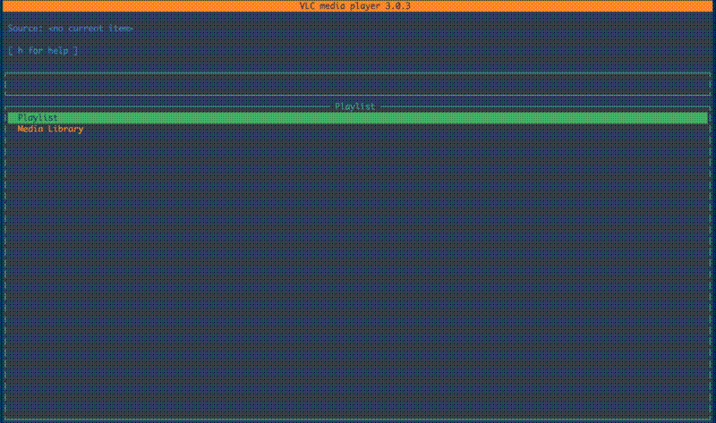 VLC terminal screenshot